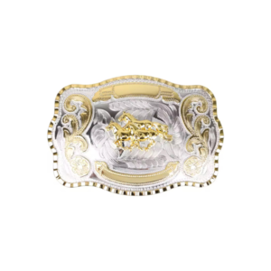 Gold 3 Quarter Horse Western Belt Buckle