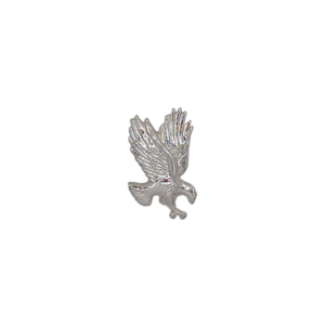 silver plated landing eagle concho