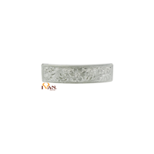 Silver Plated Rectangular Barrette