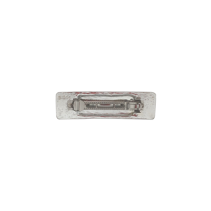 49001-01 Engraved Silver-Plated Barrette. 13/16" wide x 2 15/16" long. back