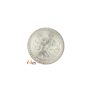 Stunning Silver Plated Roped Edge Conchos with Screw Back