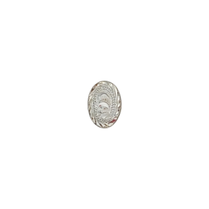 80030CSs11/2" Engraved Silver-Plated Concho, Style 1