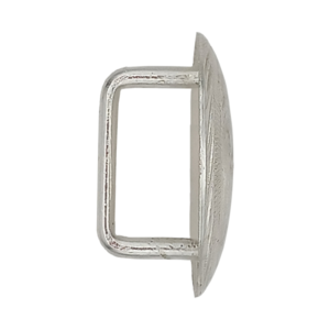 80036-LBs1 Engraved Silver-Plated Loop Back Concho side-view
