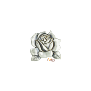 Stunning 1 1/4" Nickel Plated Rose Concho. Screw Back