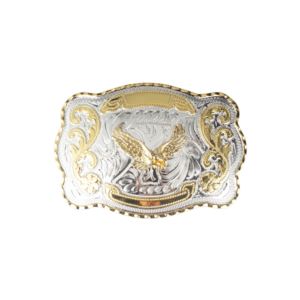 BBEAs1 1 1/2" Big Gold Eagle Western Belt Buckle - Style 1. 5 1/2" x 3 7/8".