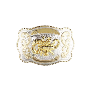 BBSCs1 1 1/2" Big Gold Scorpion Western Belt Buckle - Style 1. 5 1/2" x 3 7/8".