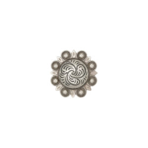 DW0990S 1-11/16" Silver Domed Concho with Berries.