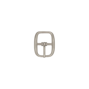 Nickel-Plated Oval Center-Bar Buckle