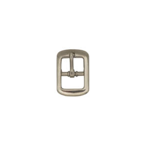 Nickel-Plated Rectangular Center-Bar Buckle