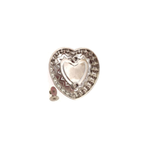 1 1/4" x 1 1/8" Heart Concho back