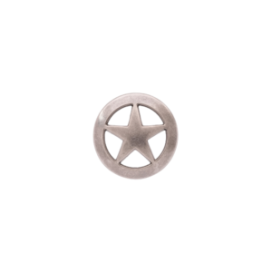 VF-W96AS 1 1/4" Antique Silver Western Star Concho Screw Back.