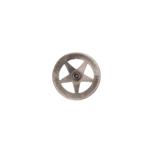 VF-W96AS 1 1/4" Antique Silver Western Star Concho Screw Back. back