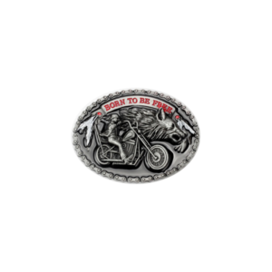 1-1/2" Born To Be Free Motorcycle Buckle