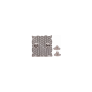DW1062 3/4" Square Concho with Rhinestones, Silver Berries, and 2 screw back. back