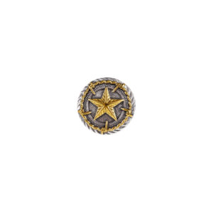 gold barbed wire texas star concho