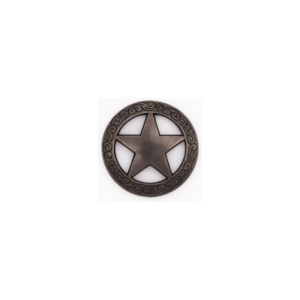 antique silver texas ranger star concho